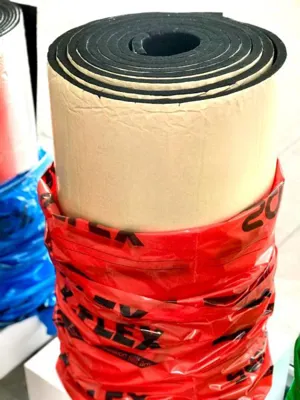 عایق الاستومری رول پشت چسب دار سانا عایق