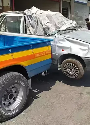 یدک کشی خودروی تصادفی