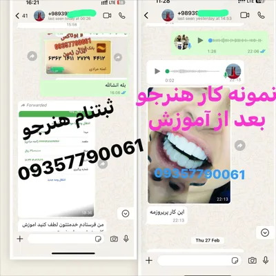 نمونه کار هنرجوهای کامپوزیت بعد از اموزش