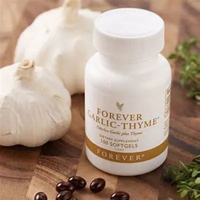 مکمل "گارلیک تایم فوراور" (Forever Garlic Thyme) یک مکمل غذایی است که از ترکیب سیر و آویشن تهیه شده است. این مکمل حاوی مواد مغذی و آنتی‌اکسیدان‌های قوی است که به تقویت سیستم ایمنی بدن و حفظ سلامتی کمک می‌کند. 