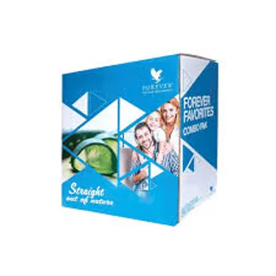 پکیج محصولات پرطرفدار فوراور (Forever Favorites Pak) یک بسته ترکیبی از محصولات پرفروش شرکت فوراورلیوینگ است که شامل موارد زیر می‌شود:

 

 بطری 1 لیتری نوشیدنی ژل آلوئه ورای خالص

4 عدد آلوئه لیپس فوراور (مرطوب کننده لب با روغن جوجوبا)

5 عدد خمیردندان بدون فلوراید فوراور

4 بسته مکمل ابسوربنت سی فوراور (ویتامین سی)

4 بسته مکمل غذایی آرکیتک سی (اُمگا3، اُمگا6، اُمگا9)

5 عدد آلوئه اور شیلد فوراور (مام خوشبو کننده)

4 بسته صابون صورت و بدن آووکادوی فوراور