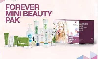 مینی پک زیبایی فوراور | FOREVER MINI BEAUTY PAK

مینی پک زیبایی فوراور شامل بهترین محصولات پوستی فوراور است که با مصرف این پک از شر جوش، آکنه و سایر مشکلات پوستی مثل خشکی خلاص میشوید.