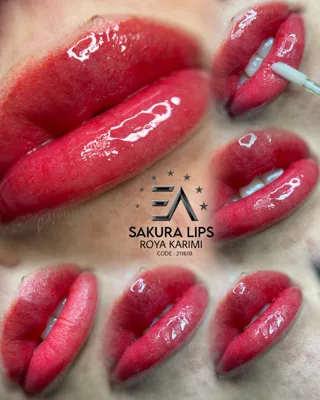 شیدینگ لب(تینت دائمی لب)رویا کریمی