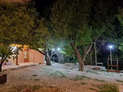 حیاط روبروی ساختمان اصلی