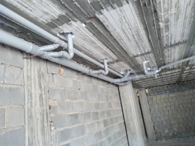 لوله کشی فاضلاب ساختمان اهواز 