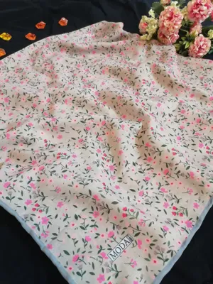 روسری نخی دور دست دوز