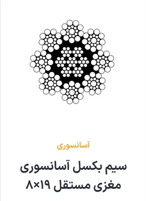 سیم بکسل آسانسوری مغزی مستقل 19×8