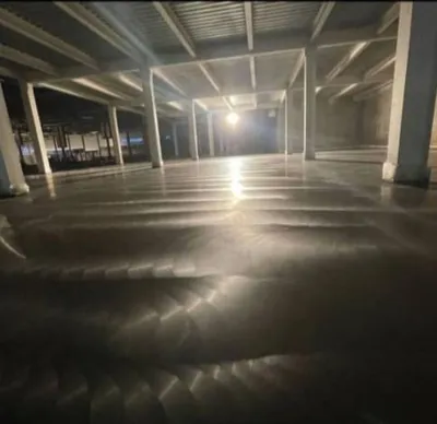 بتن ریزی با ماله پروانه در سمنان