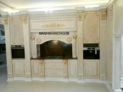 کلاسیک چوبی پتینه طلایی