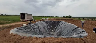 ساخت استخر کشاورزی