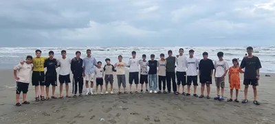 بندر انزلی کنار دریا