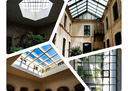 اجرای انواع سقف حیاط خلوت