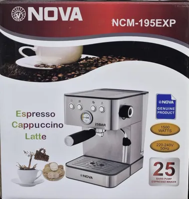 سپرسوسازمارکNOVAمدل NCM-195EXP
پرسوسازمار کNOVA 👑 مدل: NCM-195EXP با کیفیت بالا با قابلیت تولید فوم (کف) شیر از طریق نازل بخار دارای پمپ فشار 25 بار دارای سینی چکه گیر مناسب تهیه و آماده سازی اسپرسو، کافه لاته، موکا، کاپوچینو سیستم کاپوچینو ساز، نشان گر فشار