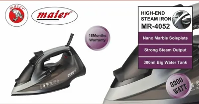 👑 اتوبخارمارک مایر 👑

اتوبخاربرندmaiar

دارای سیستم ضدرسوب

باتوان‌3200وات‌دارای کابل بلند.مخزن بزرگ

قابلیت اتوکشی درحالت عمودی

قطع‌کن خودکارپس از30ثانیه درصورت‌عدم تحرک برروی لباس درحالت افقی‌قطع کن خودکارپس از8دقیقه درصورت‌عدم استفاده

باطراحی شیک ورنگ زیبا

کیفیت فووق العاده تحت لیسانس شرکت‌‌‌مایر