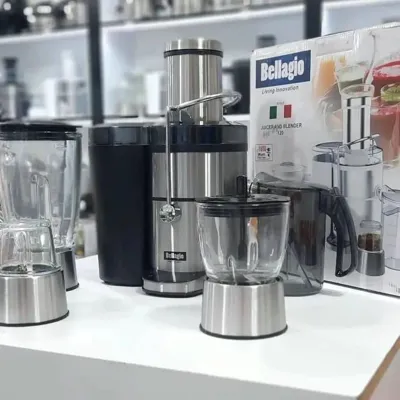 👑آبمیوه‌گیر۴کاره‌لمسی‌Bellagio👑

برندبلاجیوقدرت 1600وات

جنس بدنه تمام‌استیل ضد زنگ

پایه استیل.گلواستیل

تیغه های فولادی ضد زنگ

فیلتر استیل ضد زنگ

ظرفیت پارچ 1.5 لیتر

ظرفیت مخزن تفاله 2 لیتر

تنظیم سرعت5 حالته

دارای محافظ ایمنی در برابر گرمای بیش از حد