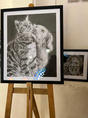 تابلو گربه ابعاد۵۰در۷۰ قیمت ۵,۹۹۰,۰۰۰ تومان