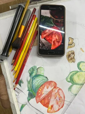 بخشی از اثر هنرجوی کودک