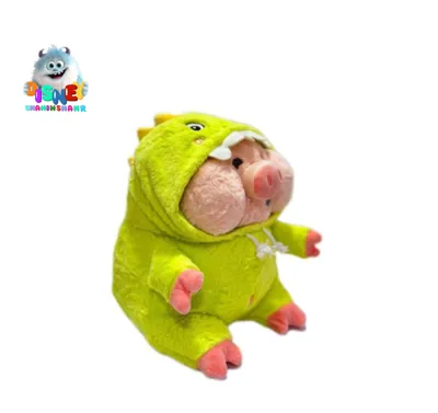 خوک لباس دایناسوری     قیمت:۸۹۰/۰۰۰تومان    سایز: 30سانتی متر   موجودی :۱۰ عدد