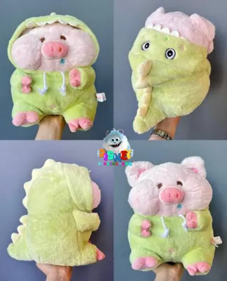 خوک لباس دایناسوری 

  سایز :۵۰ سانتی متر 

  قیمت ۱٫۶۵۰٫۰۰۰ تومان 

  تعداد ۱۲ عدد