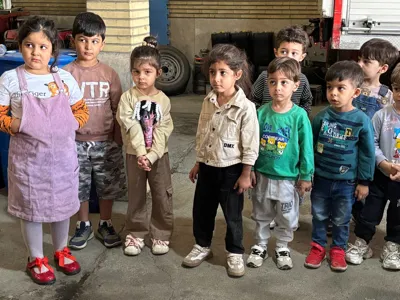 اردوی آتش نشانی مهد کودک مبینا