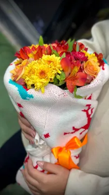 هدیه لباس با گل