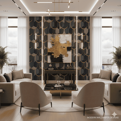 کاغذ دیواری مدرن و لوکس