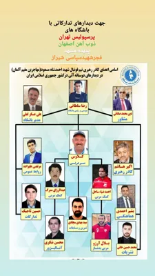 چارت تیم شهید مسعود مهاجرین مقیم آلمان