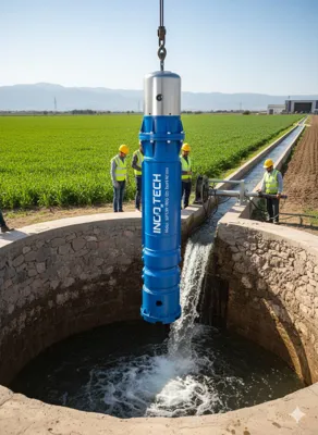 پمپ چاه کشاورزی در شیراز