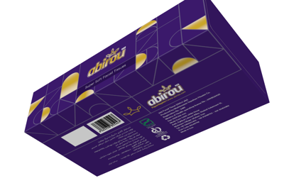 دستمال کاغذی آبی رو