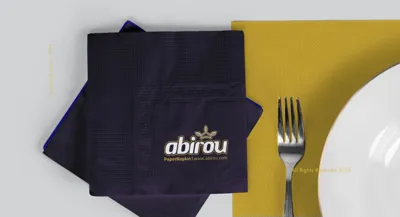 کاغذ بهداشتی کوکتل رستورانی آبی رو