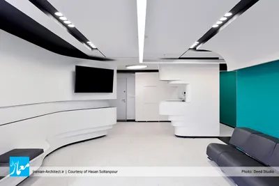 نمای کلینیک از زاویه لابی