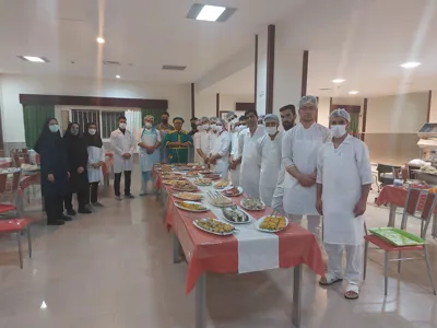 آموزش کادر آشپز خونه بیمارستان پیامبر اعظم کرمان