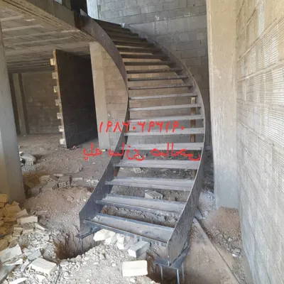 ساخت پله پیچ و پله گرد