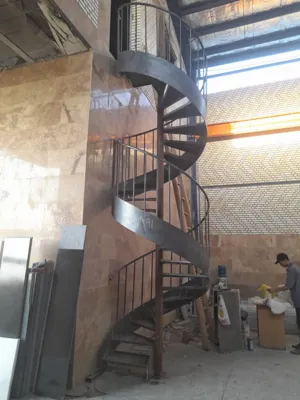 ساخت پله پیچ و پله گرد