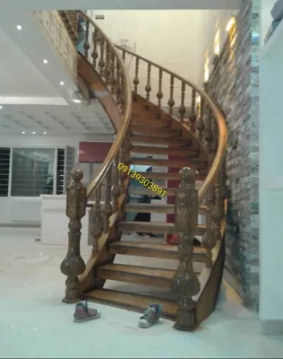 ساخت پله پیچ و پله گرد