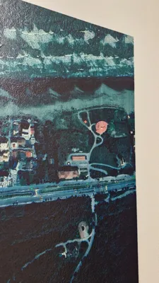 چاپ نقشه هوایی روی دیوار در تهران