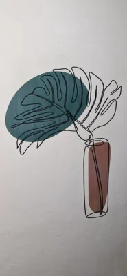 چاپ طرح مینیمال رو دیوار در تهران