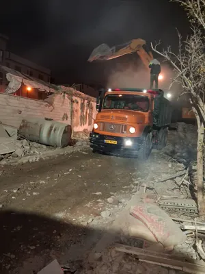 خاکبرداری غرب تهران&nbsp;