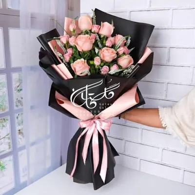 دسته گل بله برون حرفه ای در الهیه