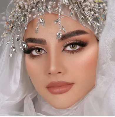 میکاپ حرفه ای عروس در شهرکرد