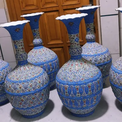 نقاشی ظروف مینا کاری دراصفهان