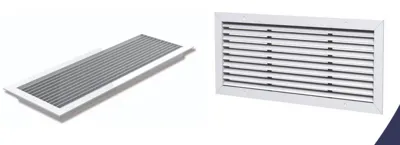 دریچه کولر فلزی با رنگ الکترواستاتیک