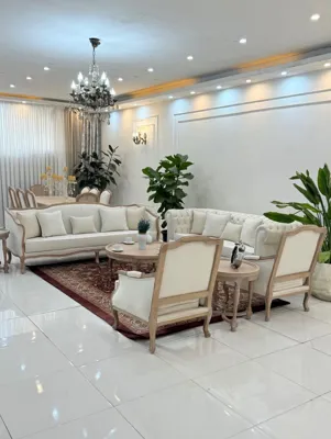 انواع مدلهای فرانسوی با چوب و پارچه مرغوب کلاف اصلی😍👌🏾 چیدمان ۲