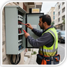 برقکار در شهرک غرب
