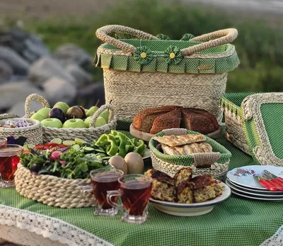 11_🍀یه ست خاص برای مسافرت و پیکنیک شما 🍀فکرکن با این ست زیبا بری در دل طبیعت 😍😍