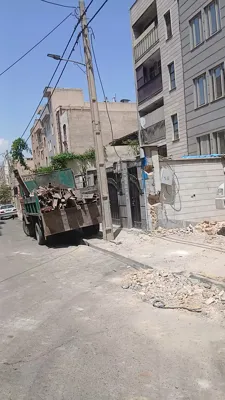 تخريب ساختمان در تهران