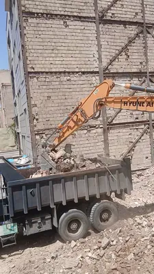 تخريب ساختمان در تهران