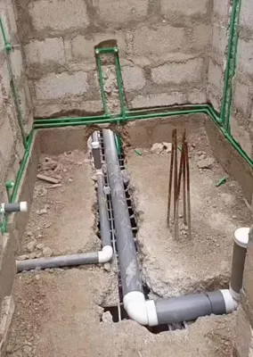لوله کشی فاضلاب در درپردیس