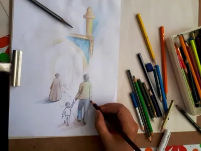 آموزش تکنیک مدادرنگ