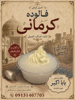 فالوده بستنی بابا اکبر